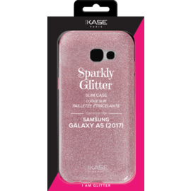 Coque slim pailletée étincelante pour Samsung Galaxy A5 (2017), Or Rose 