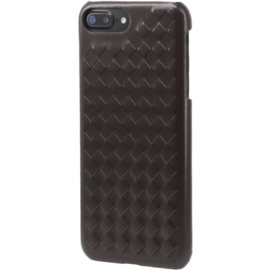 Coque en cuir véritable Treccia pour Apple iPhone 6 Plus/6s Plus/7 Plus/8 Plus, Marron