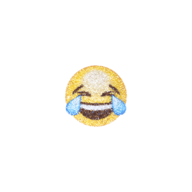 Sticker émoji cristaux Swarovski®, Mort de rire MDR
