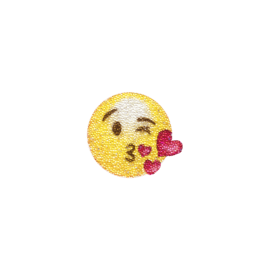 Sticker émoji cristaux Swarovski®, Bisous