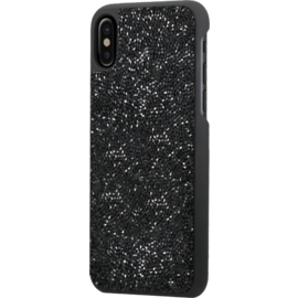 Coque Bling Strass pour Apple iPhone X/XS, Minuit Noir