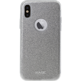 Coque slim pailletée étincelante pour Apple iPhone X, Argent