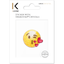 Sticker émoji cristaux Swarovski®, Bisous