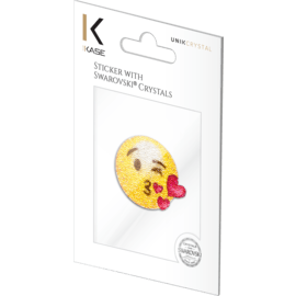 Sticker émoji cristaux Swarovski®, Bisous