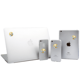 Sticker émoji cristaux Swarovski®, Mort de rire MDR