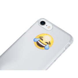 Sticker émoji cristaux Swarovski®, Mort de rire MDR